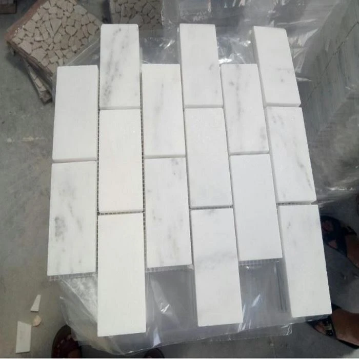 Oriental white marble mosaic (2)