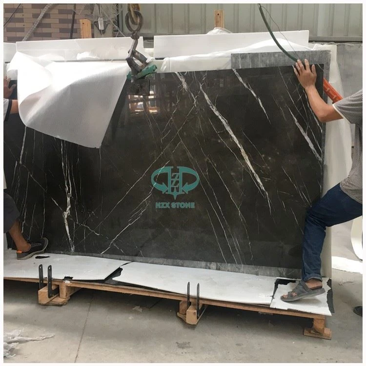 Pietra Grey Marble Kitchen Countertop