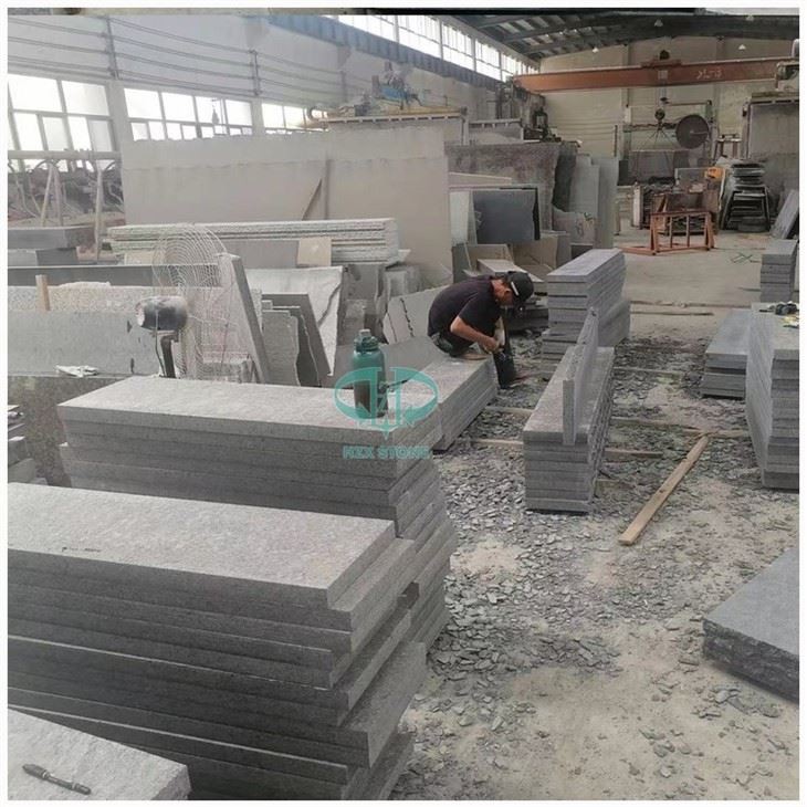 Angola Black Granite Stair Step Tiles