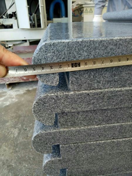 Grey Granite pool coping