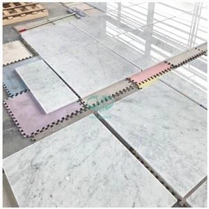 Honed Bianco Carrara marmor